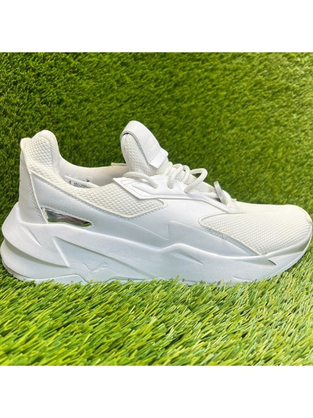 Puma Fierce Nitro Womens Size 9.5 White Athletic Running Walking Shoes Sneakers